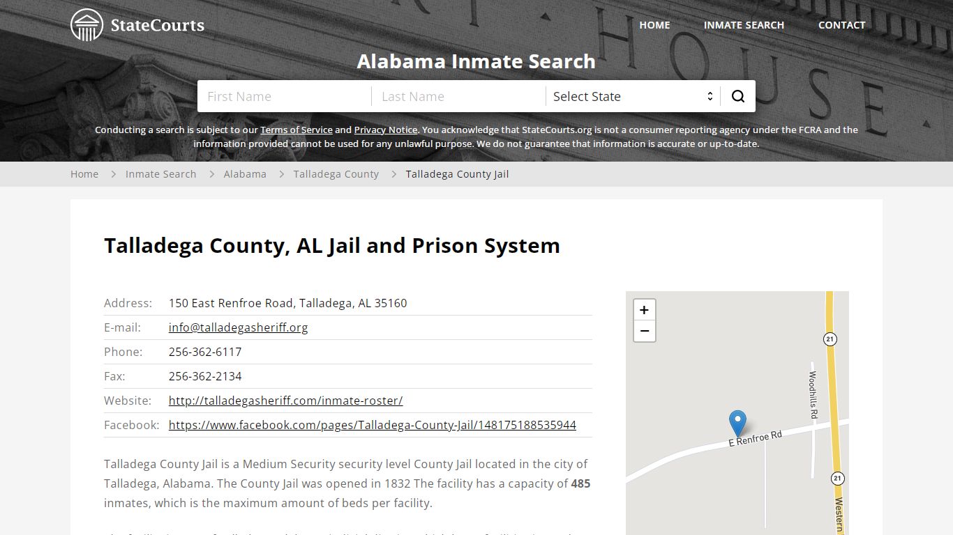 Talladega County Jail Inmate Records Search, Alabama - State Courts